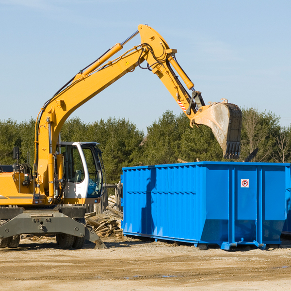 how many times can i have a residential dumpster rental emptied in Pall Mall Tennessee